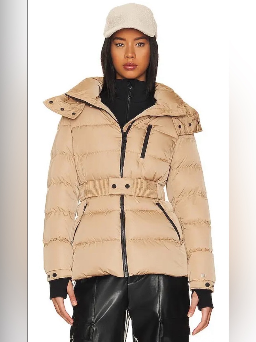 SOIA & KYO Gianna Down Puffer Jacket Toffee Size S BNWT $575